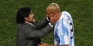 Verón contra Maradona